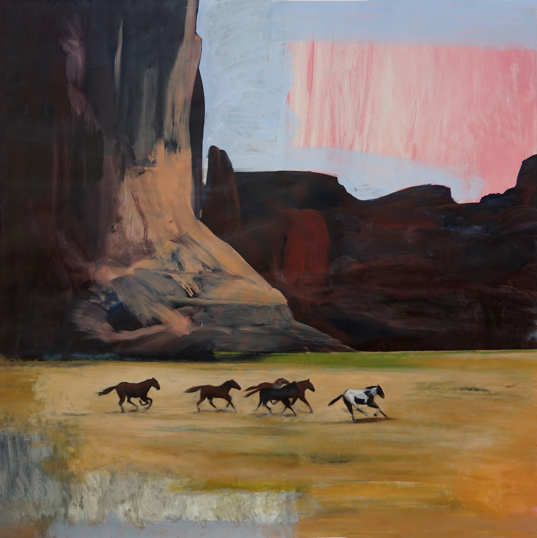 Red Cloud, 2020, huile sur toile, 190 x 190 cm © Eric Pradalié.jpg