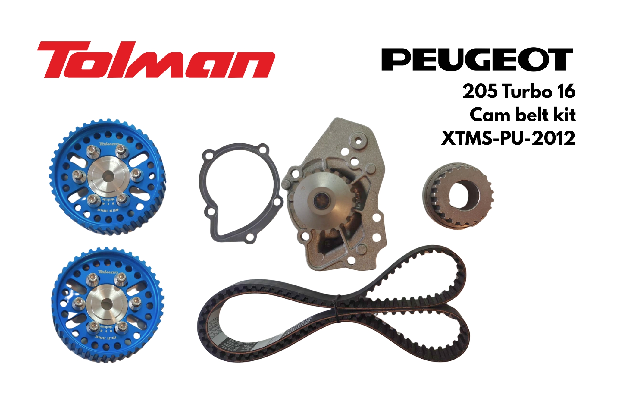 Tolman Peugeot 205 Turbo 16 Cam belt kit XTMS-PU-2012.jpg