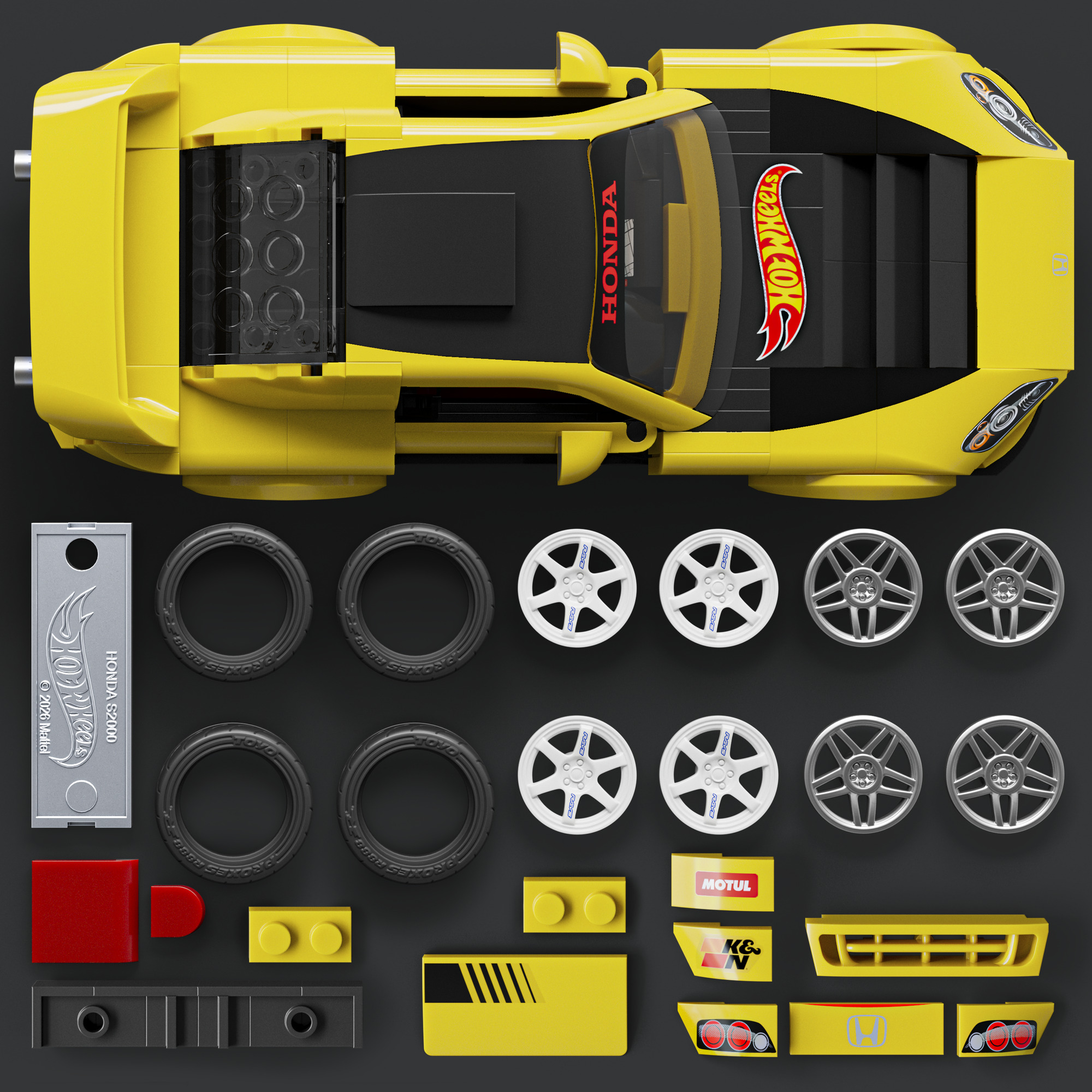 Mattel Brick Shop Hot Wheel Honda S2000 product shot 2.jpg