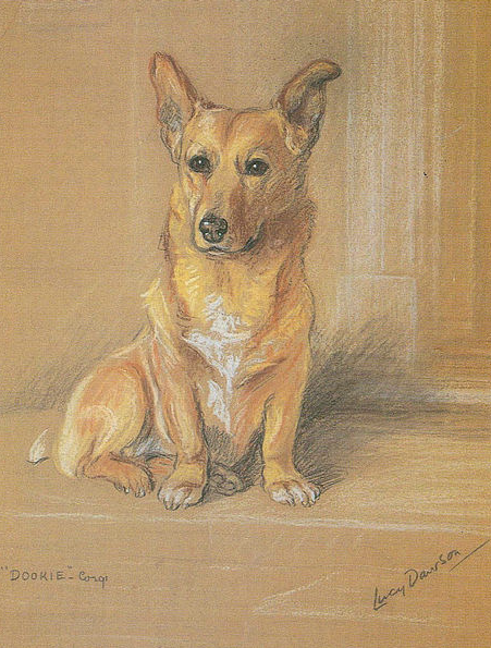 Dookie, pastel on paper by Lucy Dawson.png
